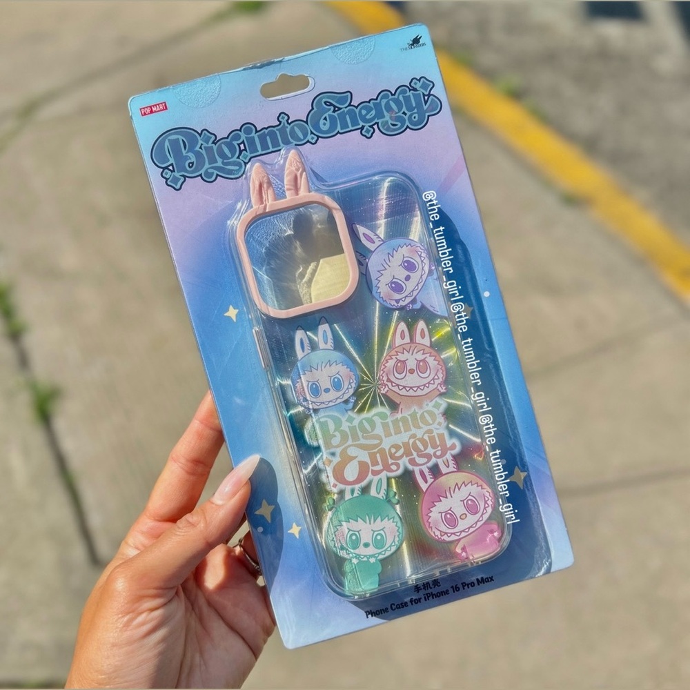 POP MART Labubu Big Into Energy Phone Case - Iphone 16 Pro Max AUTHENTIC